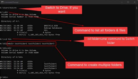 Command to see file on folder windows.